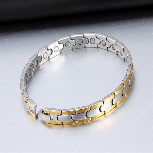 316 L Stainless Steel Health Therapy Bracelet Magnetic Men's Bracelet