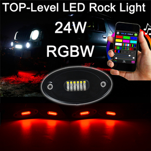 Gran oferta, luz LED de roca de 12V RGBW, resistente al agua, con Bluetooth, para coches y camiones ATV - Product Image 3