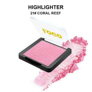 Choisissez un emballage personnalisé léger Rose imperméable végétalien marque privée Magic <span class=keywords><strong>Rouge</strong></span> couleur corail poudre brillante lueur - Product Image 6