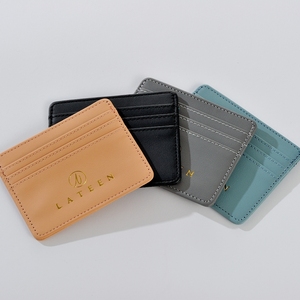 Nuevo Porta Tarjetas de Crédito de Cuero PU de Lujo con Logotipo Personalizado en Relieve, Porta Tarjetas de Identificación, Porta Tarjetas de Visita - Product Image 2