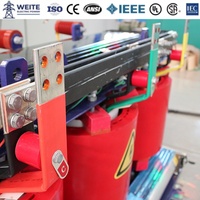 Trasformatore Trifase a Secco in Resina Colata 11kV 1250kVA con Uscita 400V, 50/60Hz, 30kVA 50kVA 63kVA 20kV 400V, Certificato CE, 24 Mesi di Garanzia