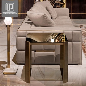 Nouveau modèle personnalisable de canapé de salon de luxe moderne en cuir pleine fleur du Guangdong, ensemble de canapés 7 places pour écoles et salons - Product Image 4
