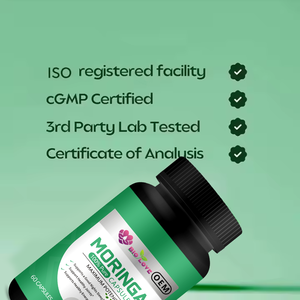 Hoogwaardige <span class=keywords><strong>Moringa</strong></span> <span class=keywords><strong>Capsules</strong></span> Puur <span class=keywords><strong>Moringa</strong></span> <span class=keywords><strong>Oleifera</strong></span> Extract Supplement Gezondheidsondersteuning Antioxidantenrijk Dagelijks Gebruik - Product Image 3