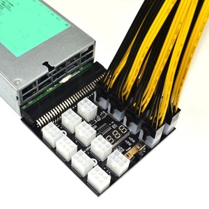 GPU Power Supply Kit 1200W <strong>PSU</strong> <strong>Breakout</strong> <strong>Board</strong> 17 Port PCI-E 6Pin to 6+2Pin Cable 50cm - Product Image 1