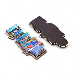 Imán para Refrigerador Personalizado de Europa y África, Adhesivo Magnético 3D de MDF con Resina Epoxi, Recuerdo de Jamaica - Product Image 3