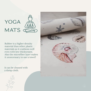 Tapis de yoga pliable en suède et caoutchouc avec design artistique exclusif personnalisé, sac de transport inclus, antidérapant, adhérence écologique pour la maison, la salle de sport et les exercices de gymnastique - Product Image 3