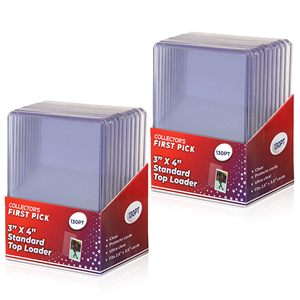 Personalizada Super Clear Seller Custom Plastic Hard Game Poke <span class=keywords><strong>Monn</strong></span> Card Top Loaders Sleeves Sports Trading 35PT Card Toploader - Product Image 1