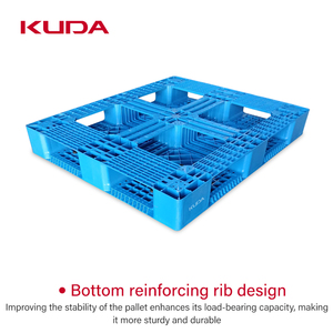 KUDA 1210S-WGTZ Paleta de plástico Paleta gruesa de alta resistencia 14kg HDPE o PP Nuevo material Paleta de grado industrial 1200x1000x150mm - Product Image 5