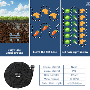 High-Efficiency PVC Sprinkler <strong>Soaker</strong> <strong>Hose</strong> for Garden Lawn Irrigation Water-Saving Water Pipe with Holes for Garden <strong>Hoses</strong> &amp; Reels - Product Image 5