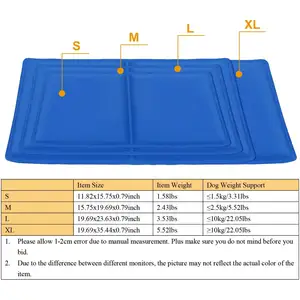 Non-Toxic Foldable Pet Dog Cooling Pad Pressure Activated Dog Cooling Mat