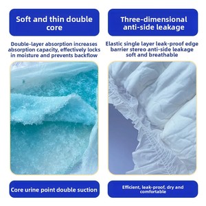 Tã người lớn thoáng khí và nhẹ trong XL cộng và L/m Kích thước 10 mảnh đặt cho người cao tuổi sử dụng - Product Image 5