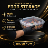 Conteneur alimentaire en PP en gros 500 ml avec couvercle, boîte repas jetable pour la restauration, compatible congélateur et micro-ondes, approvisionnement en vrac direct usine
