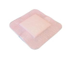 Pink Pembalut Luka Busa Silikon Medis Tahan Air Balutan Busa Silikon dengan Pinggiran - Product Image 1