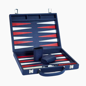 <strong>Personalised</strong> Suede Interior Leather Backgammon Board Handmade Colorful PU Leather Backgammon Kid Adult Gift Board Game - Product Image 4