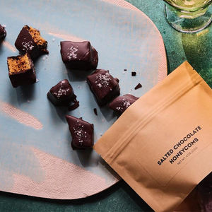 Bonbons éponge croustillants au miel et au caramel, vente en gros, collation sucrée, OEM, marque privée, confiserie dorée croustillante - Product Image 4