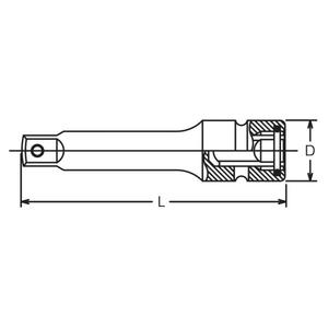 Koken-NV16760-330 3/4 ''แท่งขยายการสั่นสะเทือน-ซ็อกเก็ตและอุปกรณ์เสริม4991644430543 - Product Image 2
