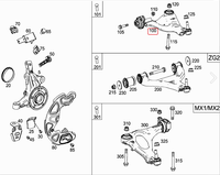 Bras de suspension inférieur avant droit en alliage d'aluminium de haute qualité pour 447 448, numéro OE 4473301507, noir, garantie 12 mois