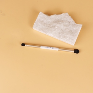 Pinceau double embout avec manche transparent moulé par injection et têtes en fibres synthétiques - Product Image 5