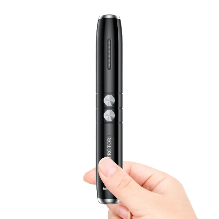 5 Levels Sensitivity Mini Camera Pen Audio GSM Wiretapping Scanner Bug Wireless RF Signal Finder Anti Spy Camera Detector