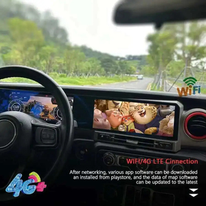 สำหรับรถจี๊ปแรงเลอร์ ปี 2018-2022 จอแสดงผล LCD แผงหน้าปัดคู่ ระบบแอนดรอยด์ มัลติมีเดีย เครื่องเล่นวิดีโอ รองรับ Carplay ระบบนำทาง GPS ระบบ Android Auto - Product Image 3