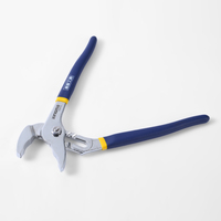 Outils de quincaillerie Pince pompe à eau en acier à tremper Clé universelle Clé à tuyau Outils à main de plombier Mâchoire droite Amélioration de l'habitat