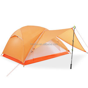 Tente <span class=keywords><strong>dôme</strong></span> double couche personnalisée pour 2 personnes, imperméable, manuelle, pour la randonnée en plein air, le <span class=keywords><strong>camping</strong></span>, légère, résistante à la pluie - Product Image 1