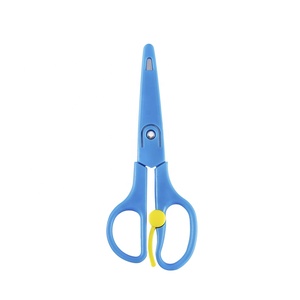 RTS Kéo Tay Cầm Nhựa Đầu Tròn An Toàn Nhỏ Cho Học Sinh Trẻ Em Kéo Cắt Giấy Trẻ Em - Product Image 4