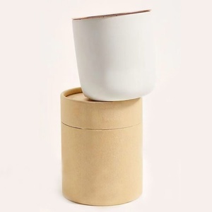 Caja de Regalo Cilíndrica Redonda Biodegradable con Logotipo Personalizado, Caja de Joyería, Tubo de Regalo para Velas, Perfumes, Sueros, Botellas de Agua - Product Image 1