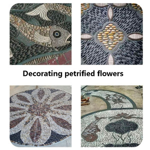 Pierres de fleurs de pluie naturelles de haute qualité, galets polis, galets de jardin, aménagement paysager extérieur, décoration extérieure, écologiques, non toxiques - Product Image 6