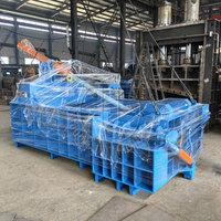 Presse à balles hydraulique horizontale automatique pour le recyclage des déchets de métal, acier, aluminium, cuivre et alliages