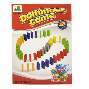 色付きプラスチックレンガ教育玩具子供ゲームドミノ
