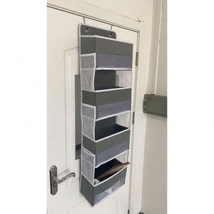 Heavy Duty Over Cabinet Door Organizer with 4 Clear Window Pockets for Kitchen Bathroom Living Room Storage for Clothing Jewelry - Product Image 6