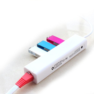 ฮับ USB 2.0 3 พอร์ตพร้อมอีเธอร์เน็ตความเร็วสูง 10/100Mbps รองรับเครือข่ายแบบใช้สายแลน รองรับวินโดวส์ 10 <span class=keywords><strong>8.1</strong></span> 8 7, XP, วิสต้า, แมคโอเอส - Product Image 5