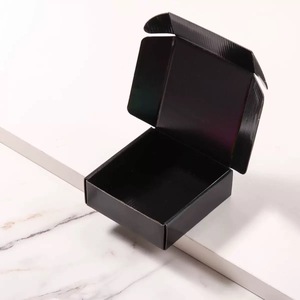 Hight Quality Biodegradable <b>Small</b> Business Paper <b>Cardboard</b> <b>Boxes</b> Custom Print Logo Black Shipping <b>Boxes</b> for Gift Packaging - Product Image 1