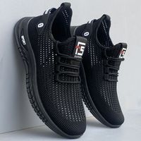 Chaussures de course de sport confortables pour hommes Baskets en maille d'été Chaussures de marche respirantes légères