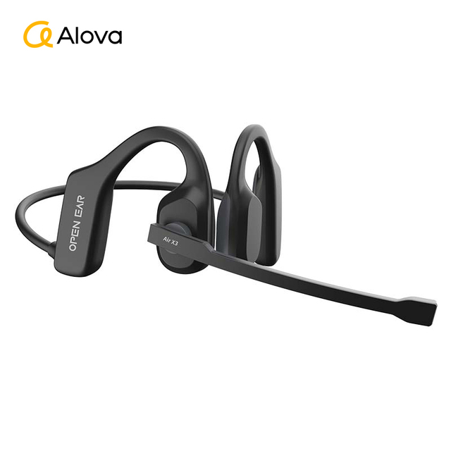 ALOVA OEM Air Conduction Telephone Headphone V5.3 Waterproof Wireless Bluetooth Earphone With Microphone