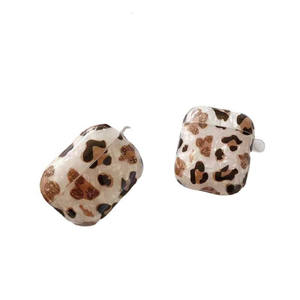 Perle Bracelet Brillant Accessoires IMD Léopard Femmes <span class=keywords><strong>Earpods</strong></span> TPU Couverture Complète Pour Airpod 1 2 3 pro Cas - Product Image 1
