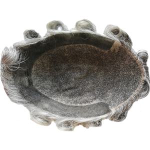 Los hombres viejos pelucas de pelo gris para hombre tupé - Product Image 3