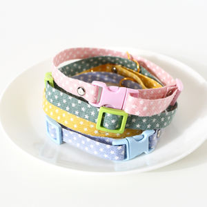 Collar para Perro y Gato con Estampado Lindo, Ajustable, de Tela Suave de Poliéster con Cintas y Hebilla de Seguridad para Razas Pequeñas, para Todas las Temporadas - Product Image 5