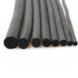 custom EPDM Sponge round solid rubber cord foam rod used for building sealing
