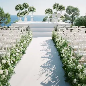 Thick White Wedding Decoration Aisle Runner Exhibition Carpet