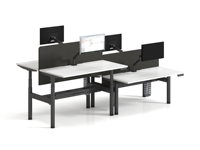 Bureau assis-debout électrique réglable en hauteur, poste de travail ergonomique, mobilier de bureau moderne
