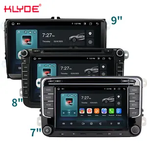 Reproductor de DVD para coche con pantalla de 7/8/9 pulgadas para Volkswagen/VW navegación <span class=keywords><strong>GPS</strong></span> Universal 8Core 8 + 128GB Carplay Android Radio para coche - Product Image 1