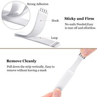 Crochets adhésifs sans outils pour accrocher les tableaux, grandes, moyennes et petites tailles, sans dommages, bandes adhésives pour affiches, bandes adhésives pour accrocher les affiches
