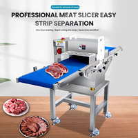 Nouvelle machine à découper la viande fraîche en cubes et en bandes - Lame en acier inoxydable - Automatique - Garantie de 2 ans