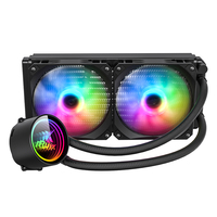 Refroidisseur d'eau pour processeur AIO Ruix ARGB 240 mm INTEL AMD avec affichage de la température