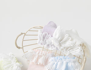 Calcetines Xiangyi Por Mayor Venta caliente bebé niña encaje blanco algodón recién <span class=keywords><strong>nacido</strong></span> verano bebé calcetines al por mayor - Product Image 5