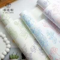 Feuilles d'emballage OPP imperméables Xihuanong Yuyin Gewuhuaxi, papier d'emballage cadeau pour bouquets DIY, fournitures florales faites à la main pour fleuristes