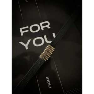 Ceinture en métal pour femme Fiori, boucle en alliage fin, style décontracté, aspect cuir noir, extensible, s'adapte à votre silhouette - Product Image 3