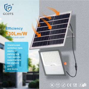 100W 200W 300W 400W Outdoor Solar LED <b>Flood</b> <b>Light</b> with Battery 1820lm IP65 Waterproof ABS Garden Emergency Camping - Product Image 1